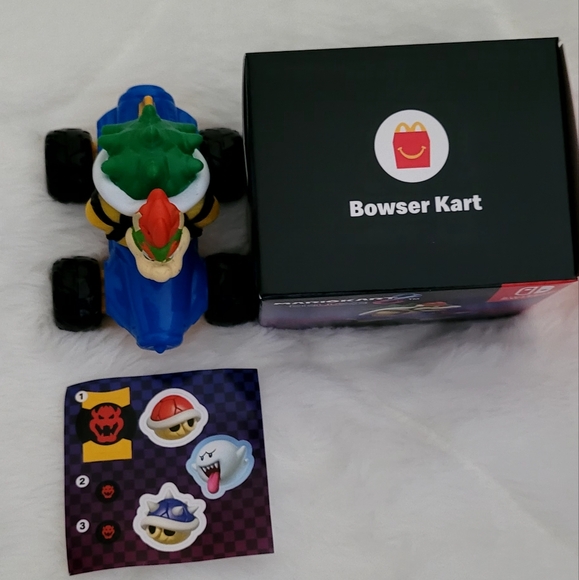 McDonald's Mariokart Deluxe Kids Toy Bowser Kart. - Picture 1 of 3